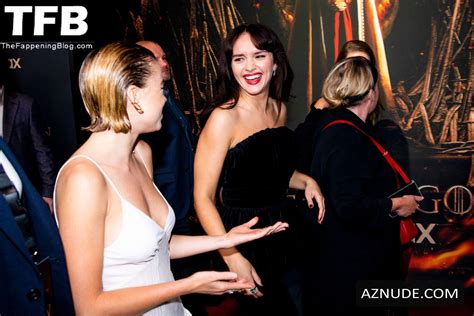 Milly Alcock Sexy Seen Braless Showcasing Her Hot Tits At The House Of The Dragon Premiere In