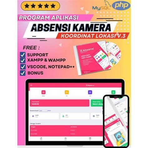 Jual ABSENSI DIGITAL DENGAN FOTO SELFIE DAN KORDINAT LOKASI INCLUDE