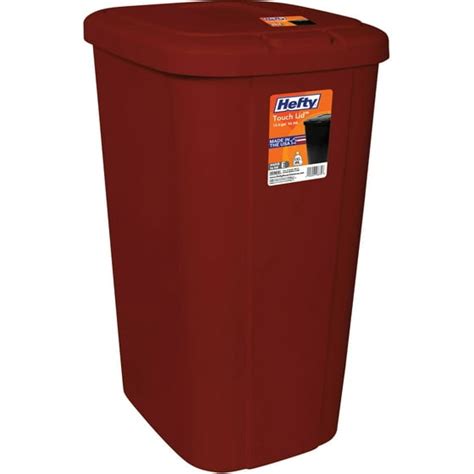 Hefty Touch Lid 133 Gallon Trash Can Multiple Colors