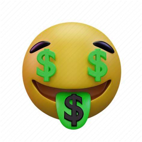 Money, mouth, face, emoji 3D illustration - Download on Iconfinder