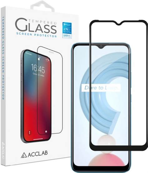 Защитное стекло ACCLAB Full Glue для Realme C21Y Black 1283126518393