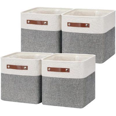 Rebrilliant Fabric Cube Storage Baskets Bins Cube Baskets 11X11, Set Of ...