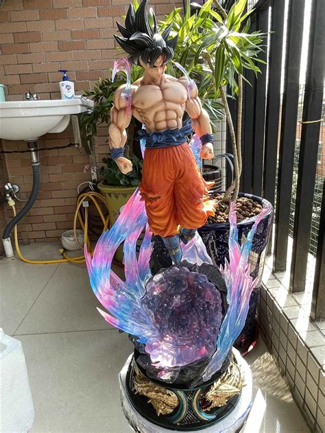 Dragon Ball Cm Super Son Goku Gk Figure With Led Light Heads Ultra