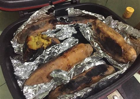 resep ubi bakar cilembu happycall  oven oleh alfira soraya cookpad
