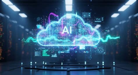 Futuristic Ai Cloud Computing Technology Digital Data Abstract Business ...