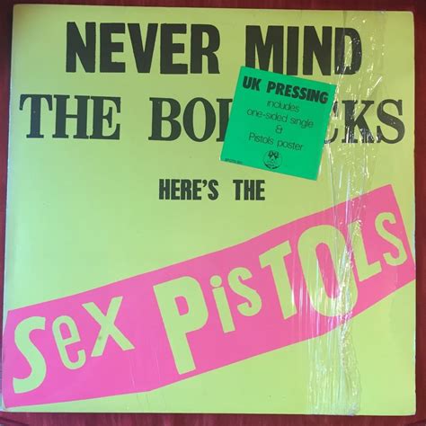 Popsike Sex Pistols Never Mind The Bollocks Spots Virgin Poster Shrink Sticker