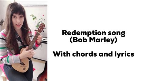 Redemption Song Bob Marley With Chords And Lyrics Youtube