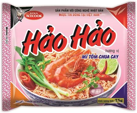 Acecook Hao Hao Vietnamese Hot Sour Shrimp Instant Noodles G Pack Of Buy Now With