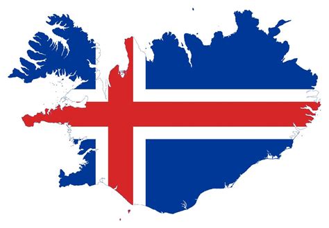 Mapa Grande De La Bandera De Islandia Islandia Europa Mapas Del Mundo