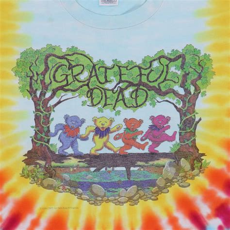 1997 Grateful Dead Dancing Bears Tie Dye Shirt Wyco Vintage