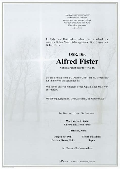 Parte F R Alfred Fister Pax Requiem