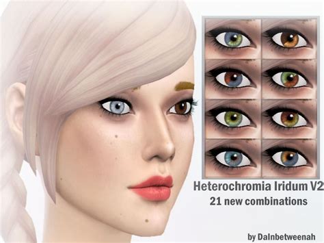 There are 21 different combinations of eye colors; some of which are ...