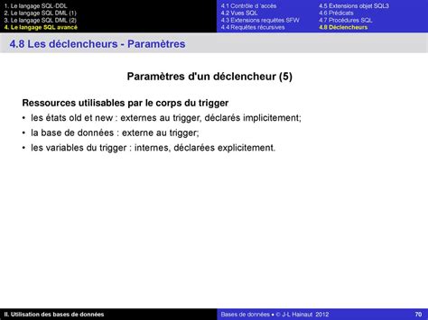 Le Langage Sql Avance Re Partie Ppt T L Charger