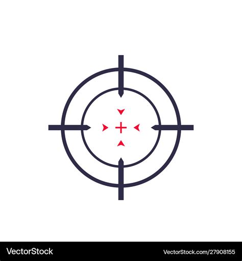 Target Aim Crosshair Icon Royalty Free Vector Image