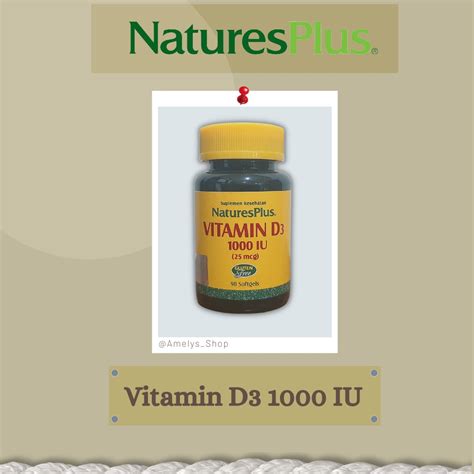 Jual Natures Plus Vitamin D Iu Softgel Shopee Indonesia