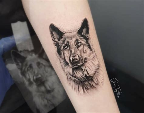 Details More Than 87 Tribal German Shepherd Tattoo Latest In Cdgdbentre