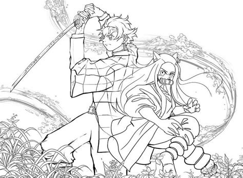 Kimetsu No Yaiba Desenho Para Colorir - Desenhos de Kimetsu no Yaiba | Demon Slayer para Colorir, baixar e ...
