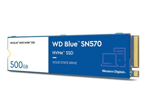 Western Digital WD Blue SN570 NVMe M 2 2280 500GB PCI Express 3 0 X4