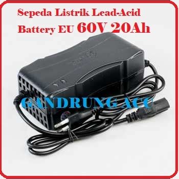 Jual OTOHEROES Charger Aki Sepeda Listrik Lead Acid Battery EU 60V 20Ah