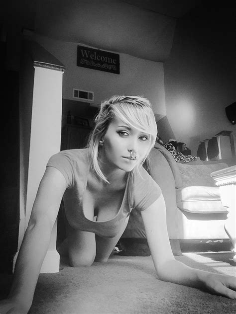 Cute Blonde With Terrible Piercing In Nose Has A Juicy Nude Body