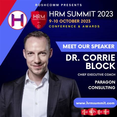 Dr Corrie Jonn Block Phd Dba On Linkedin Hrmsummit Leadership