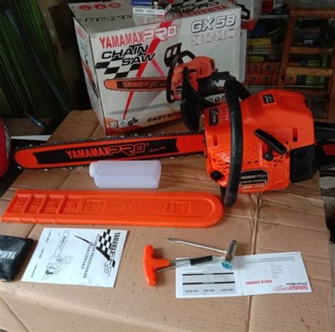 Yamamax Pro Gx 58 Mesin Chainsaw 22 Inch Gergaji Kayu Engine 2 Tak