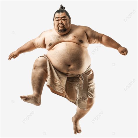 Sumo Wrestler Standing On One Leg, Training, Strong, Workout PNG ...