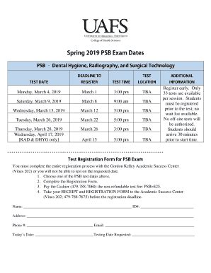 Fillable Online Psb Registration Form Fax Email Print Pdffiller