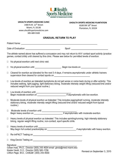 Information for ATCs - University of Miami Concussion Program