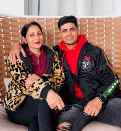 Shubman Gill with his mother Keart Gill | Celebrities InfoSeeMedia