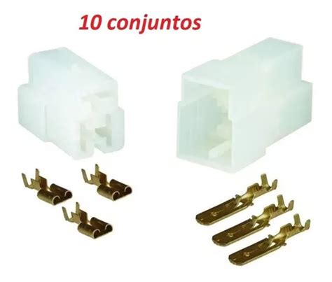 Conector Vias Universal Terminais Macho E Femea P S