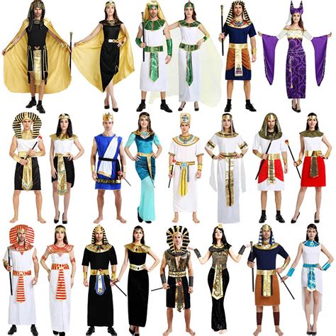 Adult Party Cosplay Red Green Arabian Ancient Egypt Egyptian Pharaoh