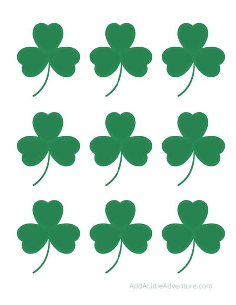 Shamrock Free Printable Template