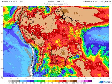 Previs O Do Tempo Tend Ncia De Chuva Para Dez Dias