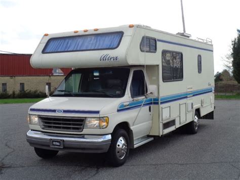 1994 Ford E350 Rv Motorhome Class C Only 45k Sleeps 4 Serviced 75 Gas