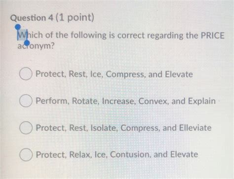 Solved Question 1 (1 point) Saved Which of the following | Chegg.com