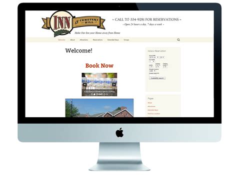 Inn At Cemetery Hill Gettysburg Web Design Company Misfit Interactive
