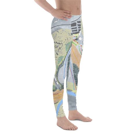 Paoli Peaks, Indiana Ski Trail Map Men's Base Layer Bottom | Powderaddicts