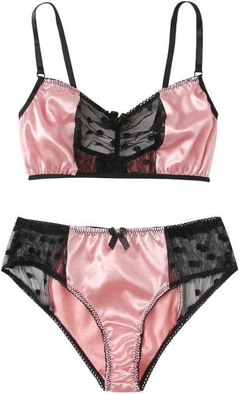 Rtyoo Lingerie Rouge Sexysexy Dentelle Lingerie Sous V Tements En Soie V Tements De Nuit Pyjamas