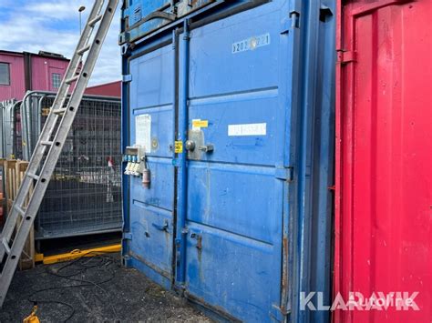 Покупка на 10 футов контейнер Container 10 fots на търг Швеция Karlstad ...