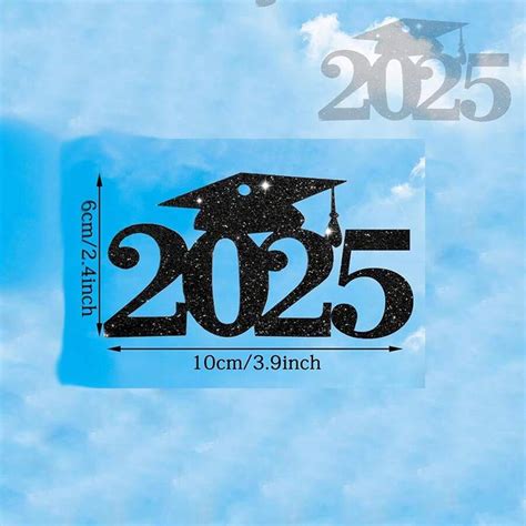 Etiquetas Brilhantes De Formatura 2025 Decoração De Formatura