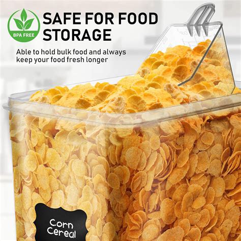 Set Of 2 Extra Large 85l Food Storage Containers With Airtight Lids