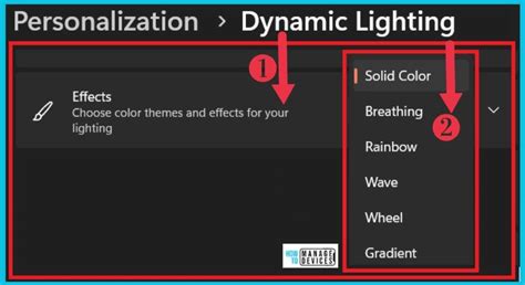 How To Enable And Use Dynamic Lighting On Windows Htmd Blog