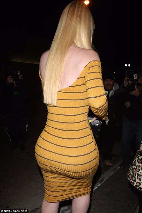 Iggy Azalea Sizzles In Skintight Yellow Midi Dress In La Daily Mail Online