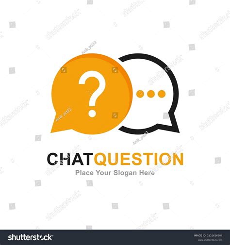 Chat Question Logo Vector Design Suitable Stock Vector (Royalty Free) 2221626507 | Shutterstock