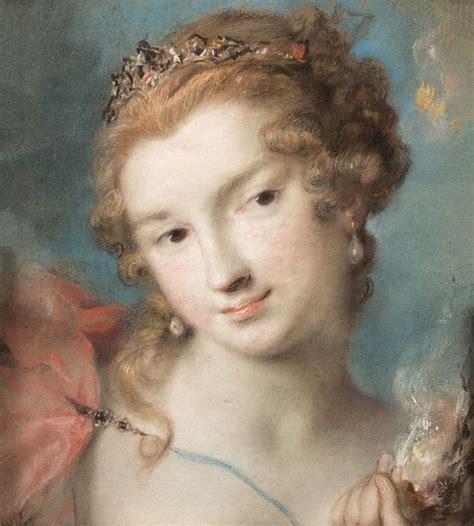 Fire Allegory Of The Four Elements Rosalba Carriera On Canvas Poster