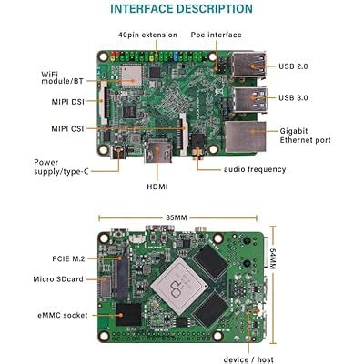 Buy Rock Pi B Plus Sbc Rockchip Rk G Ram G Emmc Development