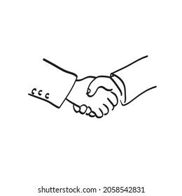 Continuous Line Shaking Hands One Line Stock Vector (Royalty Free ...