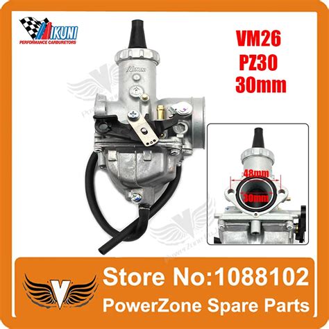 Mikuni 30mm Carburetor PZ30 VM26 30mm Carburetor Hand Choke GY6 Scooter ...