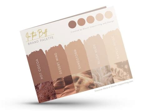 Deluxe Nude Brand Palette Editable Canva Colour Palette With Hex Codes Small Business Branding